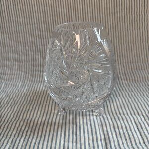 Elegant Crystal Cut Glass Vase